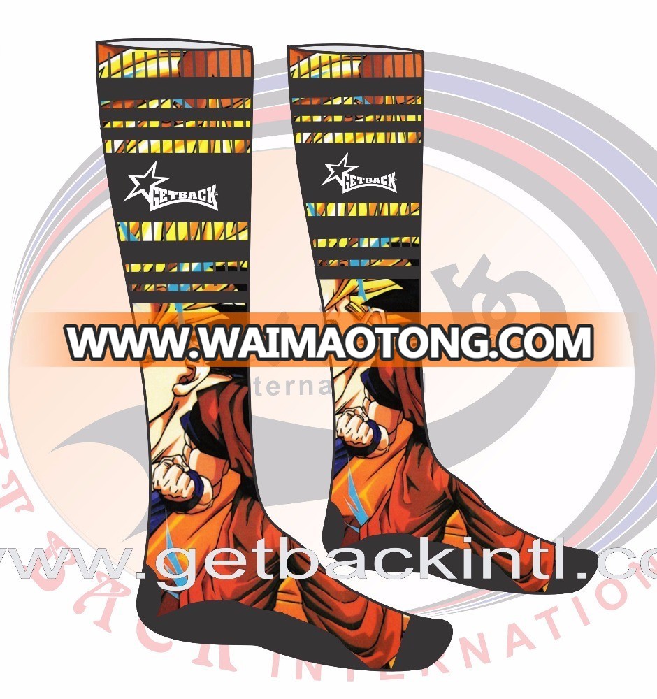 Custom High Quality Polyester-Nylon Sublimation Print Socks , Digital Print Polyester-Nylon Socks, High Elastic Socks