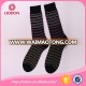 High quality euro size mens crew coloured striped mercerized cotton socks